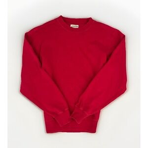 Vintage Style Classic Red Pullover Work Jumper WearGuard S 100% Cotton Preppy